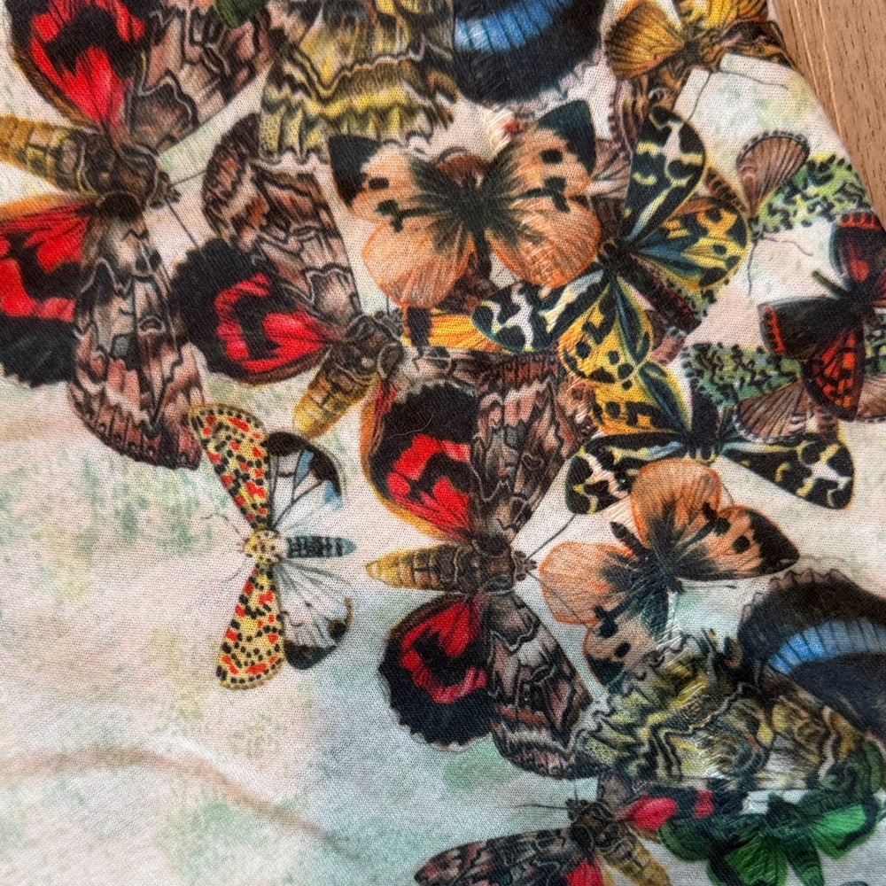 Zara Mint Tank Top with Multicolor Butterfly & Ladybug Motifs - Picture 4 of 6